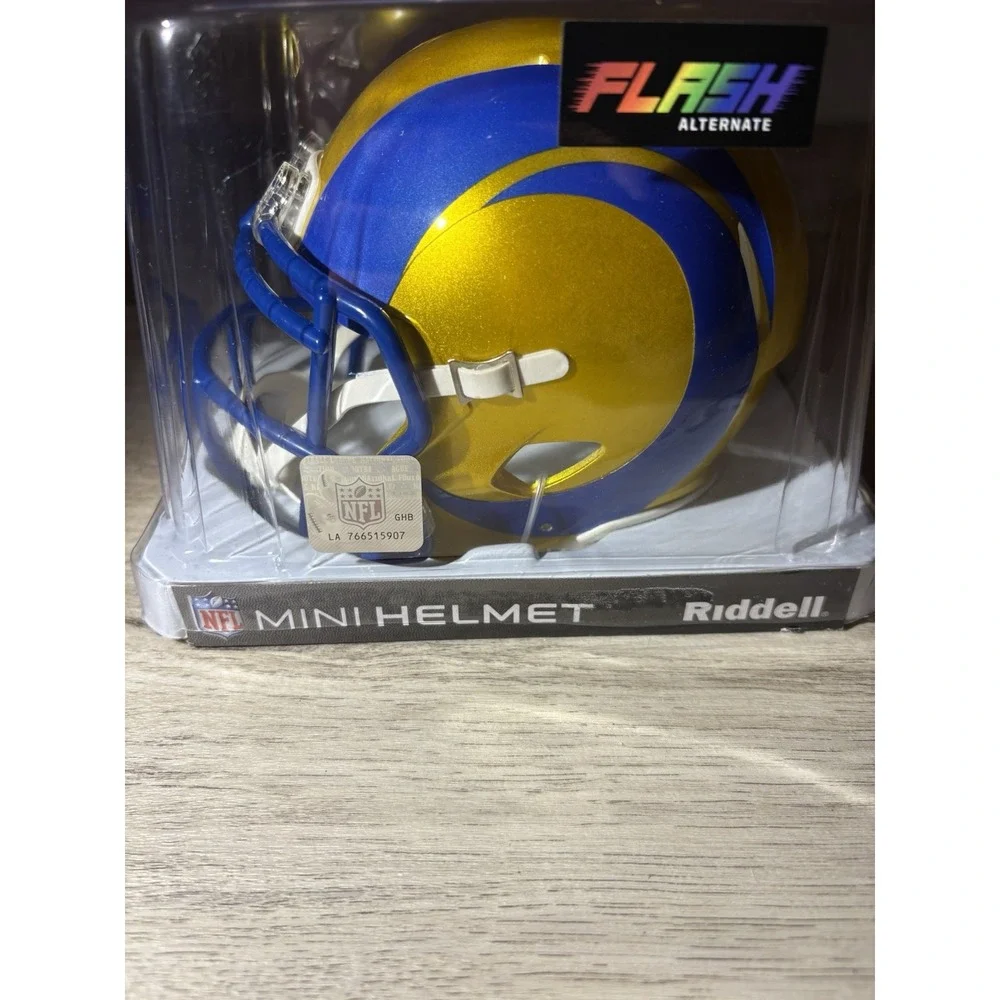 Cam Akers Riddell Flash Autograph Rams Mini‎ Helmet Becket Authentic